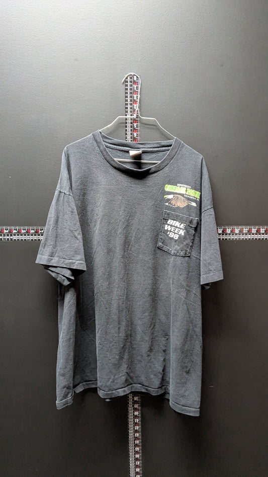 Vintage 1996 Bike Week Cabbage Patch Tee – 3XL Biker Graphic
