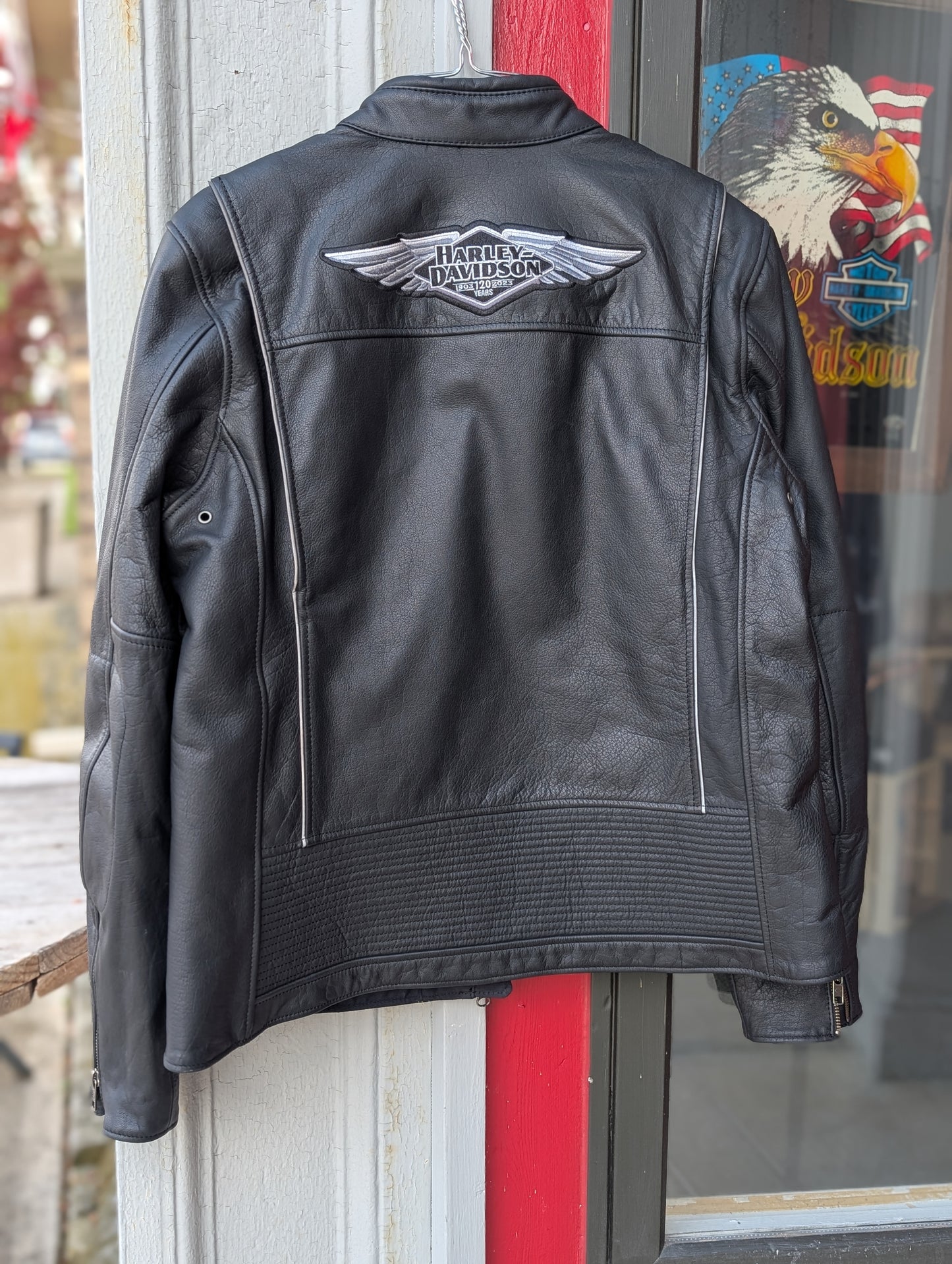 Leather Harley Davidson women's riding coat