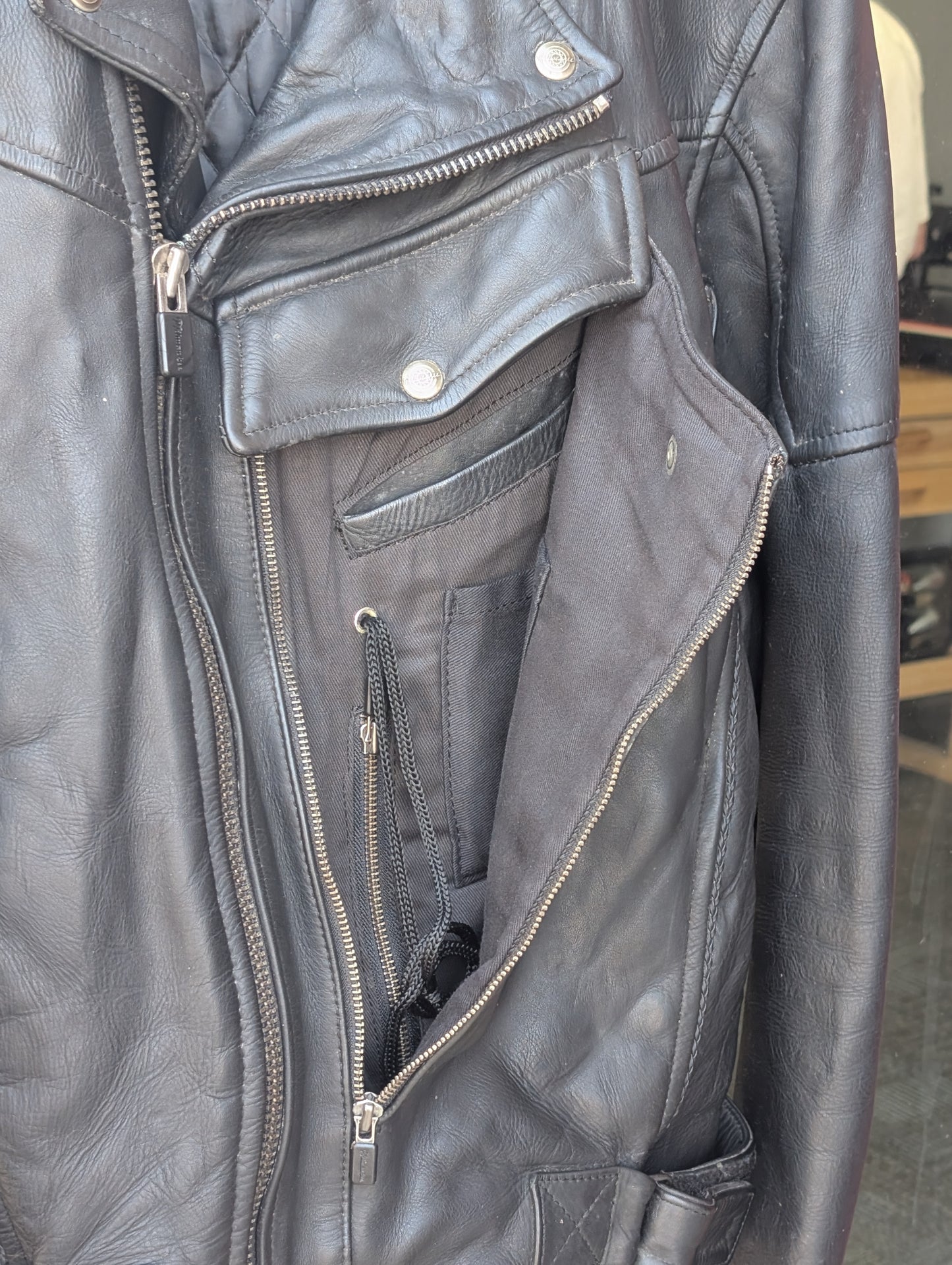 Milwaukee motorcycle leather coat