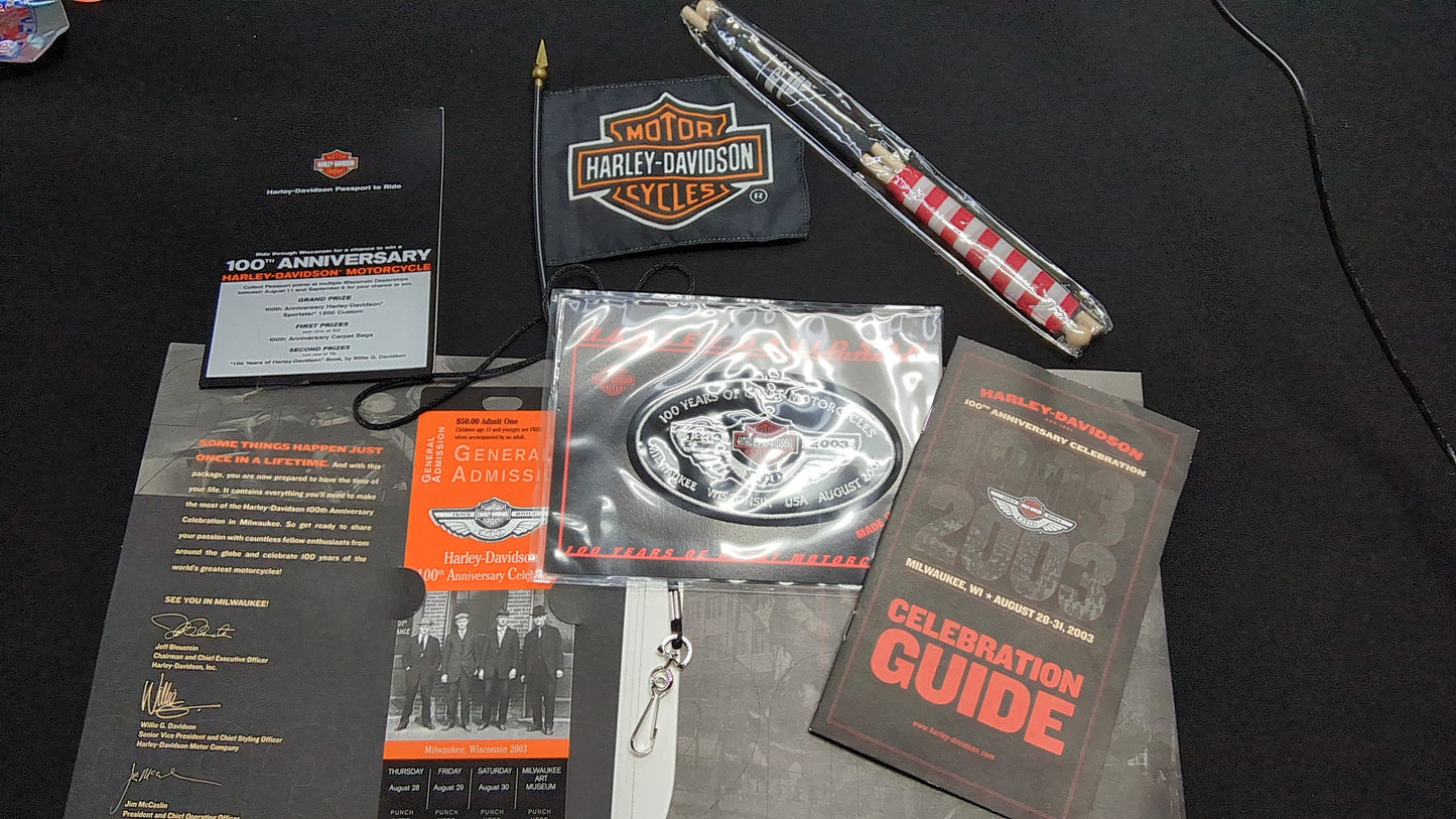 Harley Davidson 100th Anniversary Celebtation Collectibles VERY RARE
