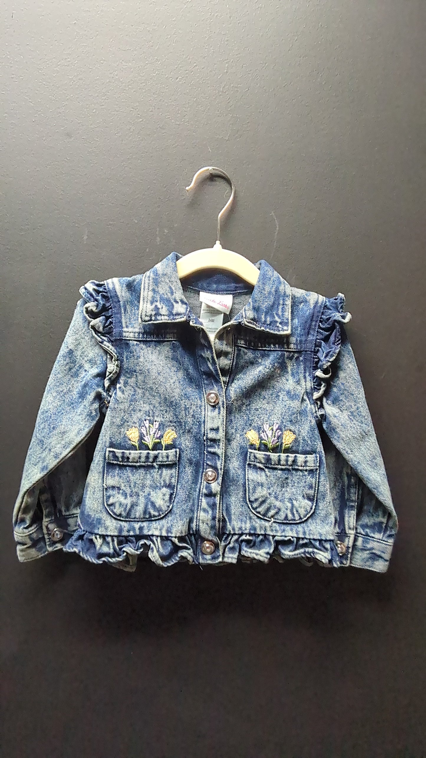 Toddler Frilly Jean Jacket
