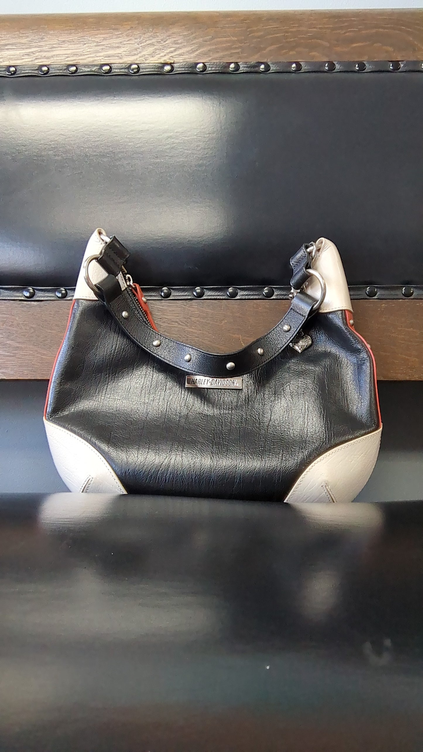 Harley Davidson Leather Shoulder Purse