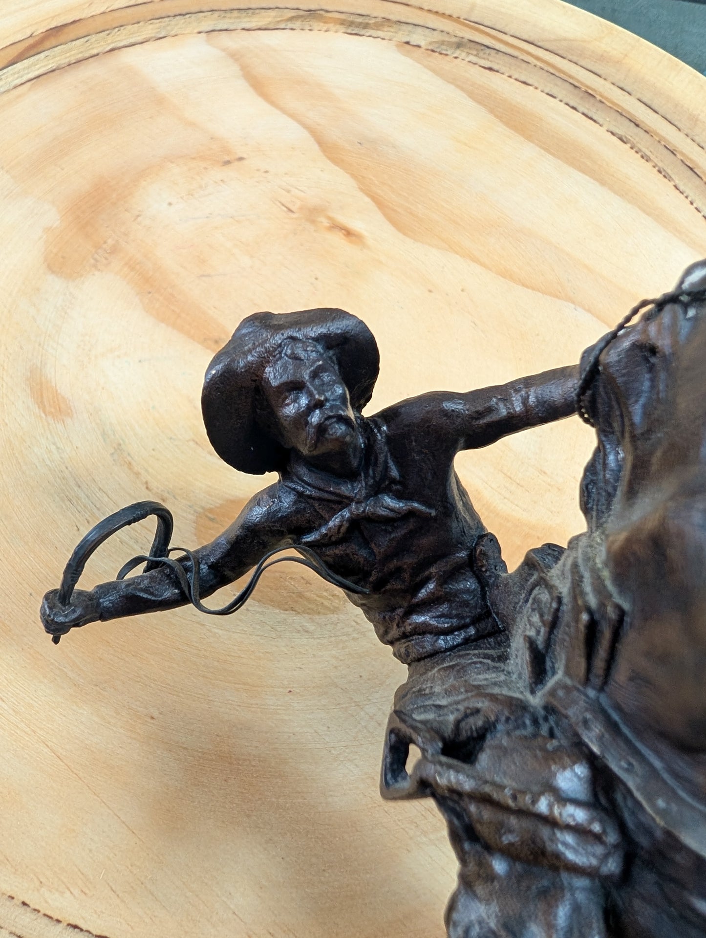 Bronco Buster Bronze Statue