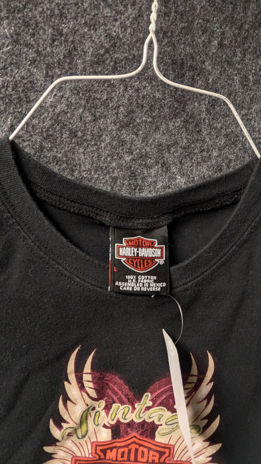 Harley-Davidson Women’s “Vintage Rock & Roll” Sleeveless Tee – Size L – Victorville Dealer Back