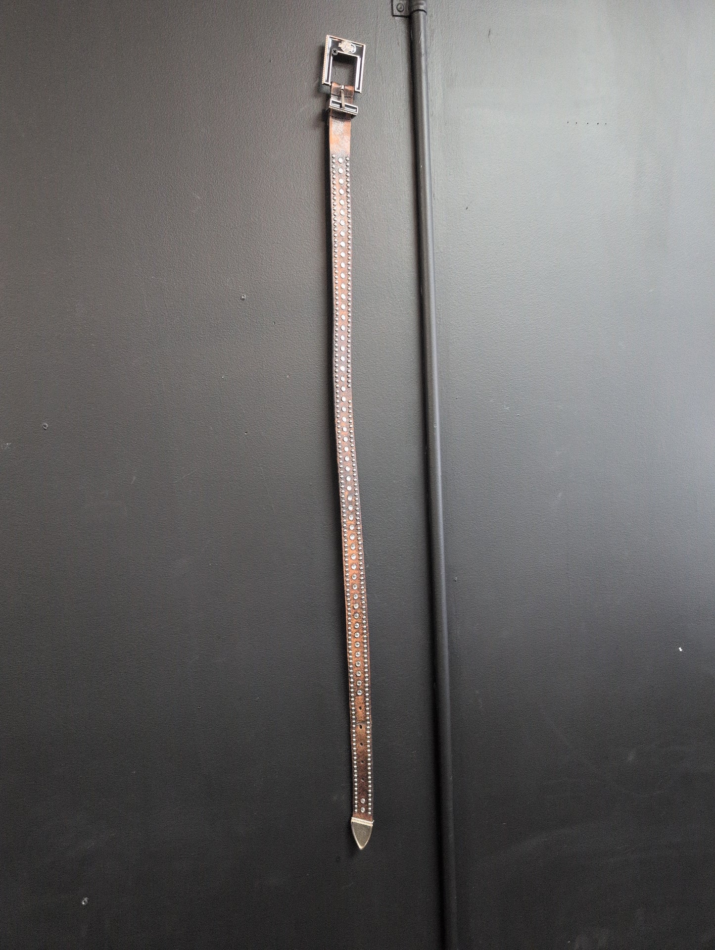 Harley Davidson women's leather belt with bling fits size M