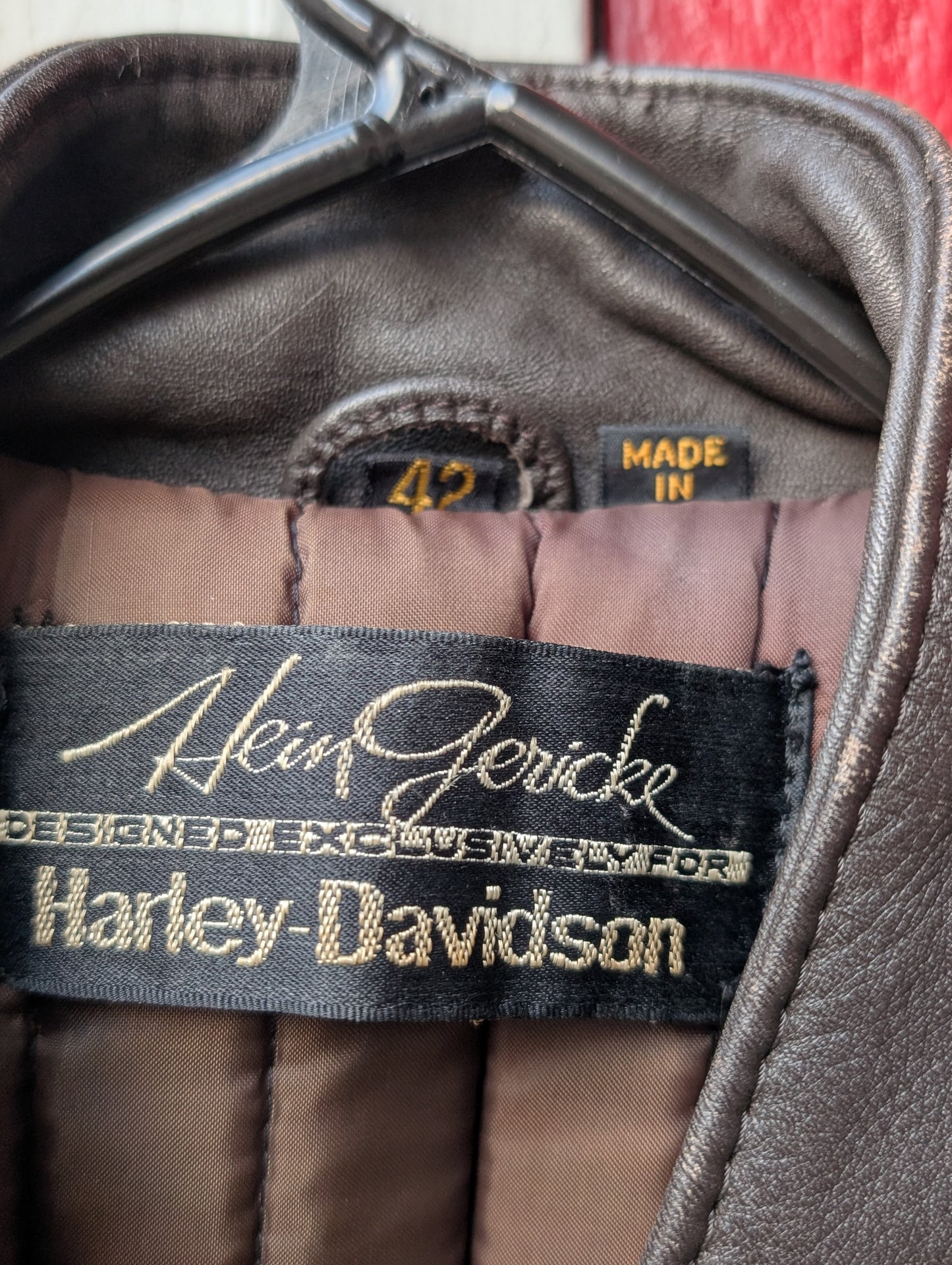 Harley-Davidson vintage size 42 brown riding coat