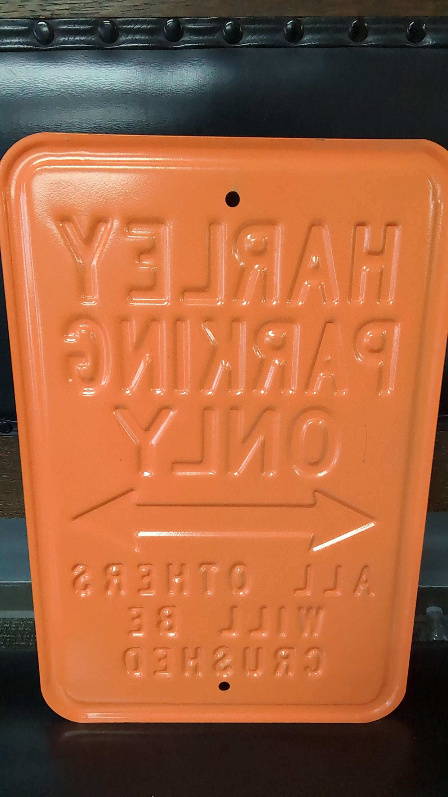 Harley Parking only -All Others Will Be Crushed