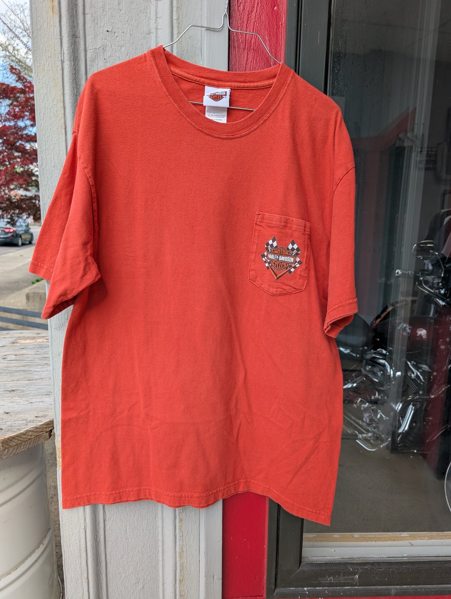 F&S Harley Davidson front Pocket size Large Tshirt