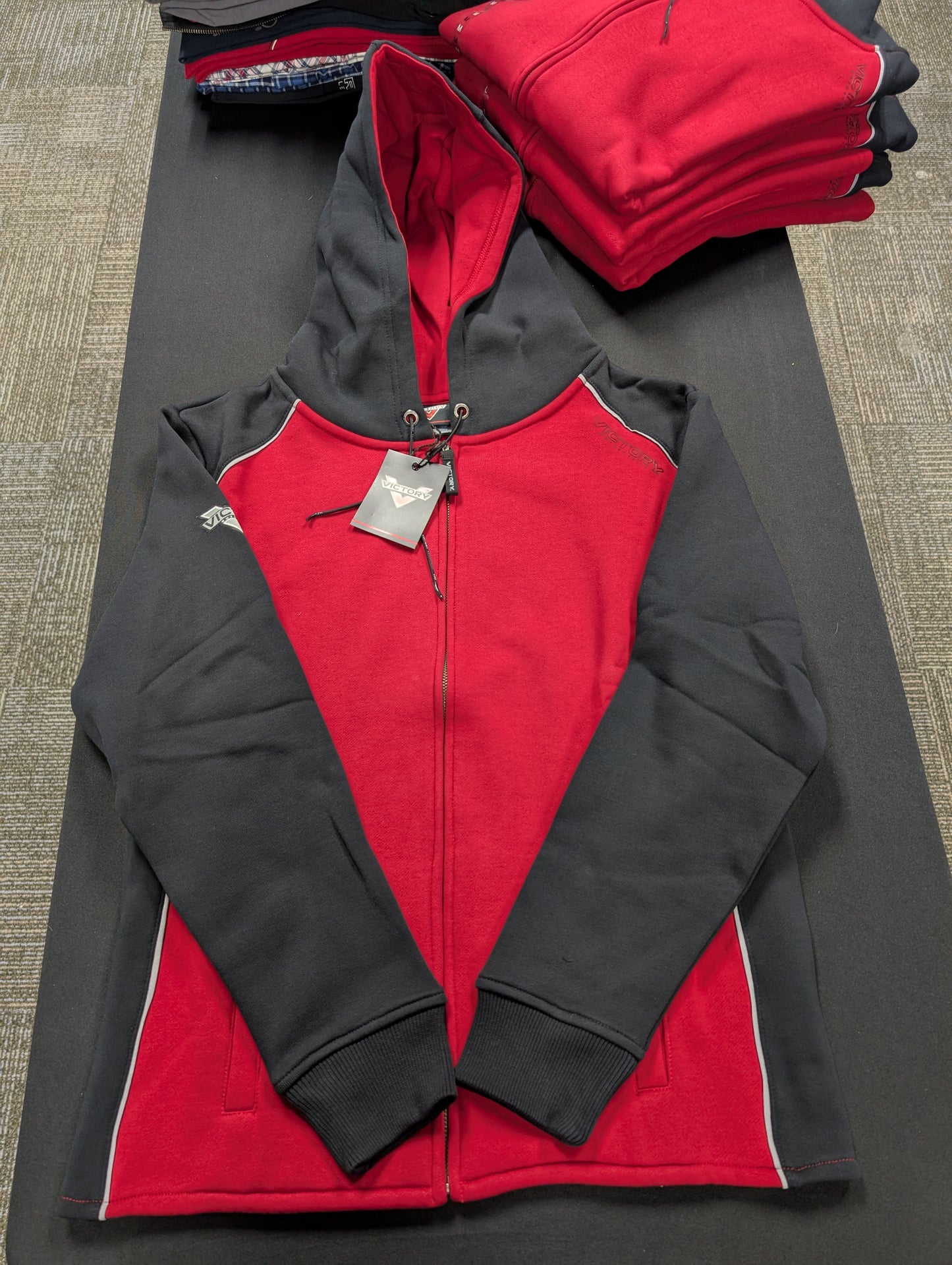 Victory Zip up hoodie women's Medium- new old stock