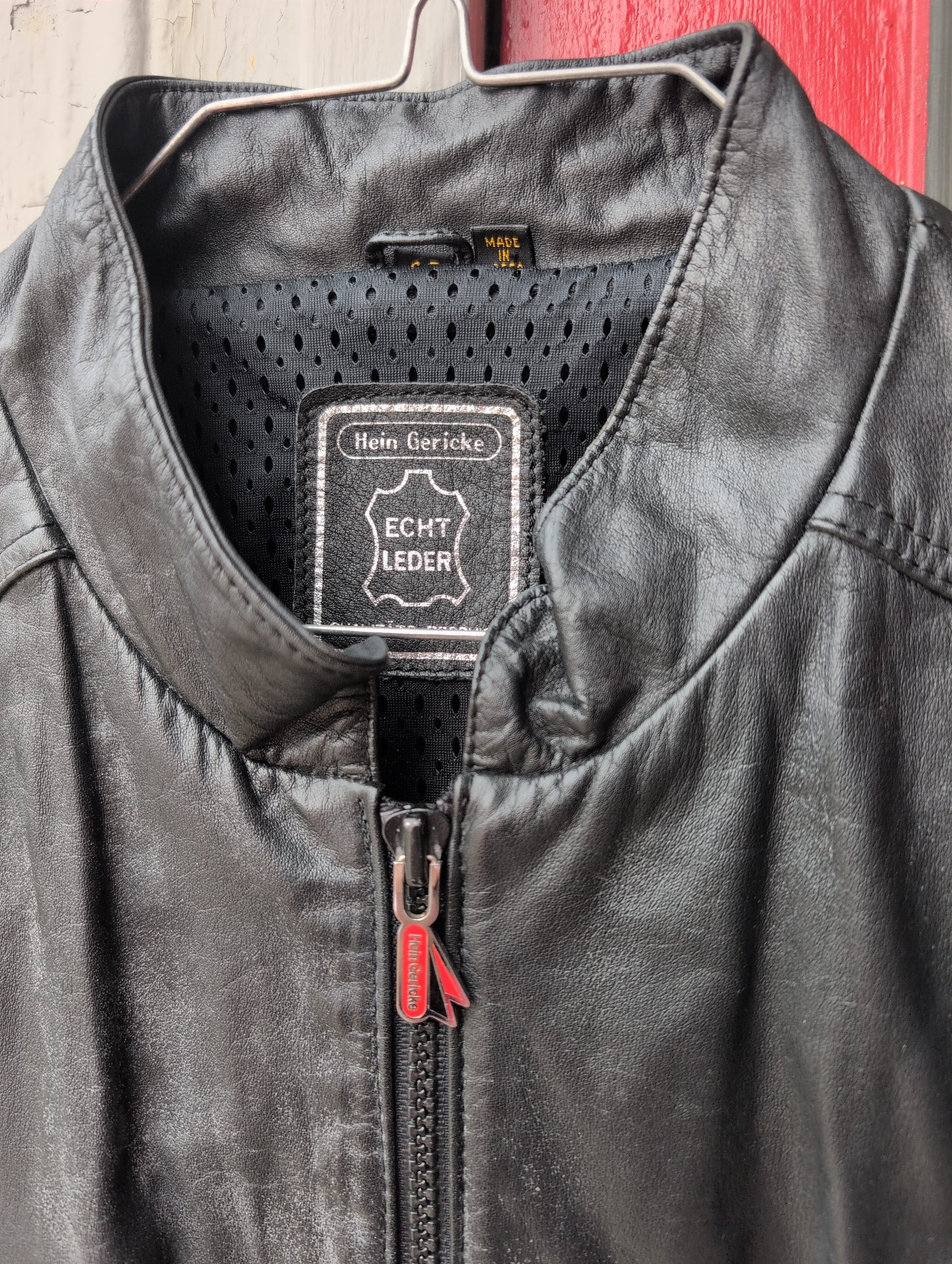 vintage Hein Gericke Echt Leder motorcycle jacket