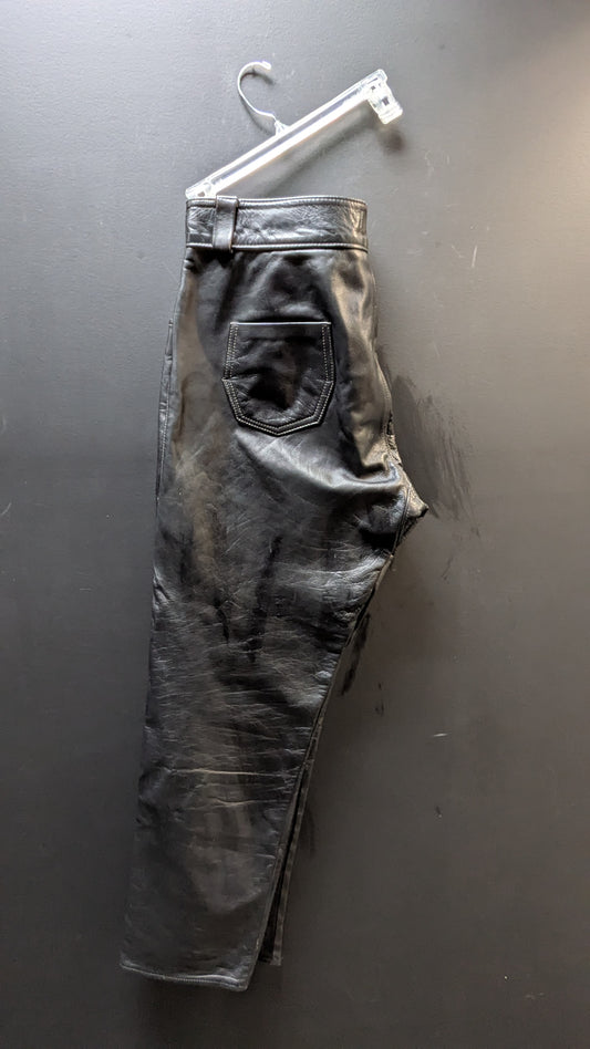 Brooks leather Vintage Sportswear Leather pants -size 40