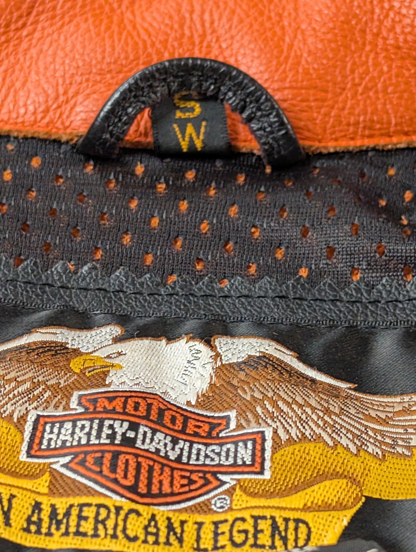 Women's Small Vintage Leather Harley Davidson Riding coat