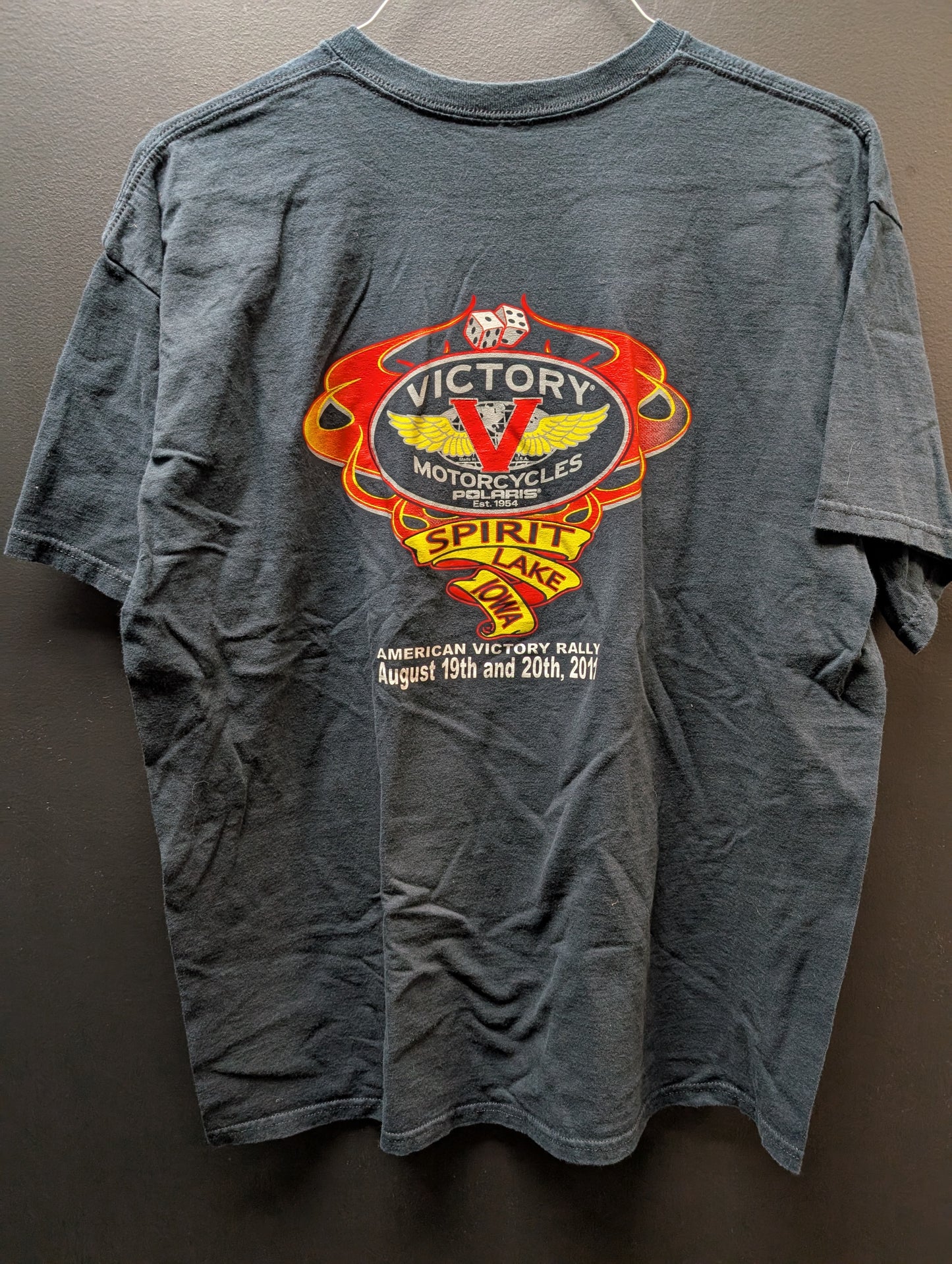 Victory Motorcycle XL Men's tshirt 2011 Spirit lake