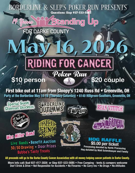RIDING FOR CANCER  May 16, 2026