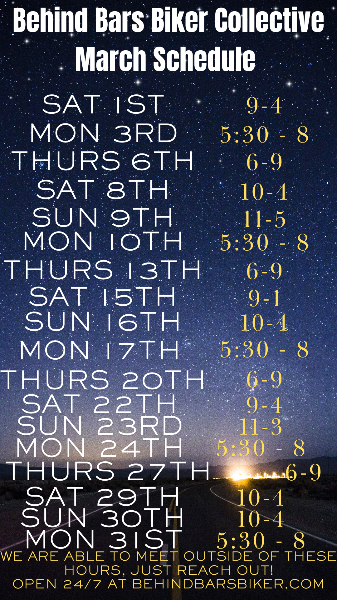 March hours