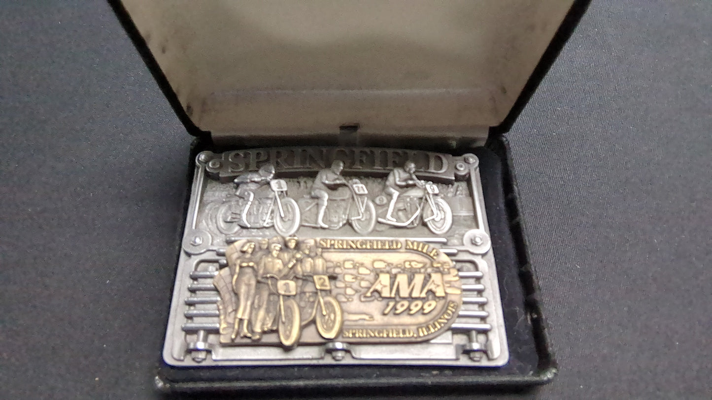 1999 AMA Springfield Mile Belt Buckle