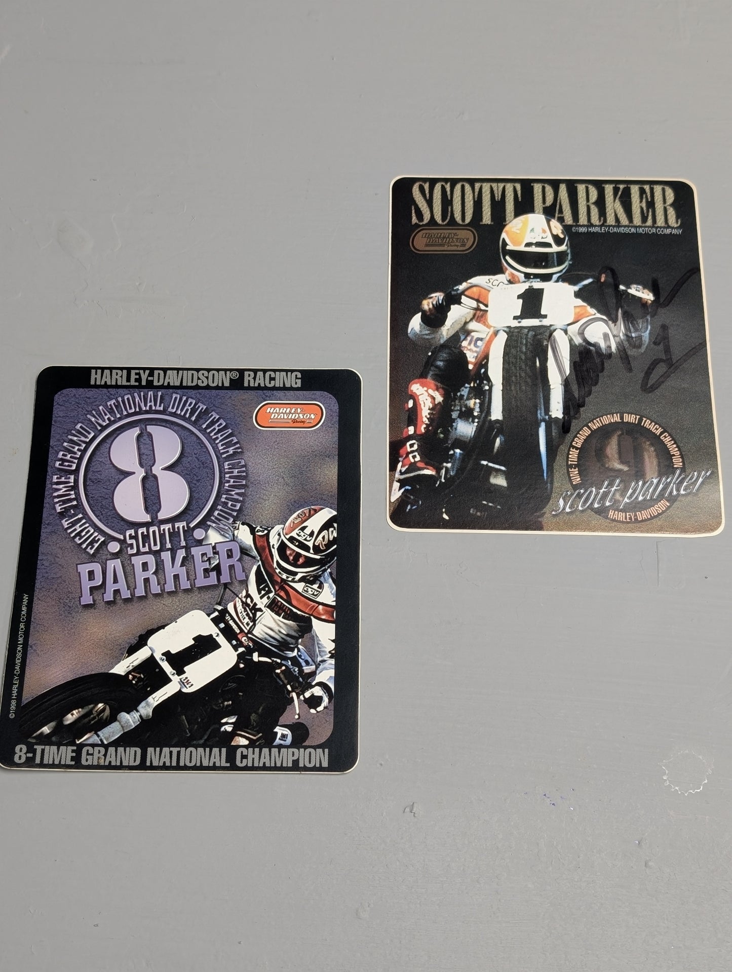 Scott Parker autographed sticker set