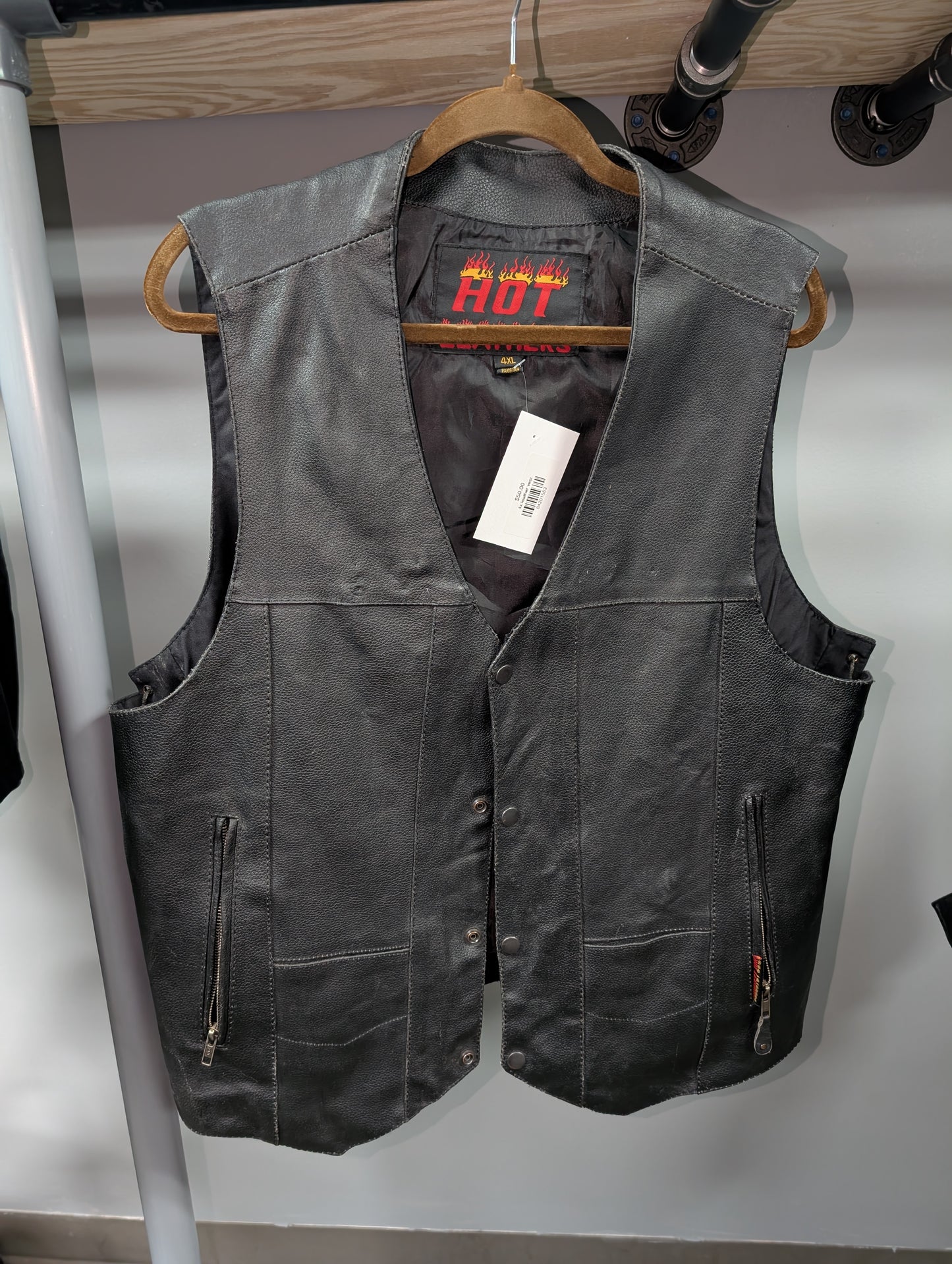 4x leather vest