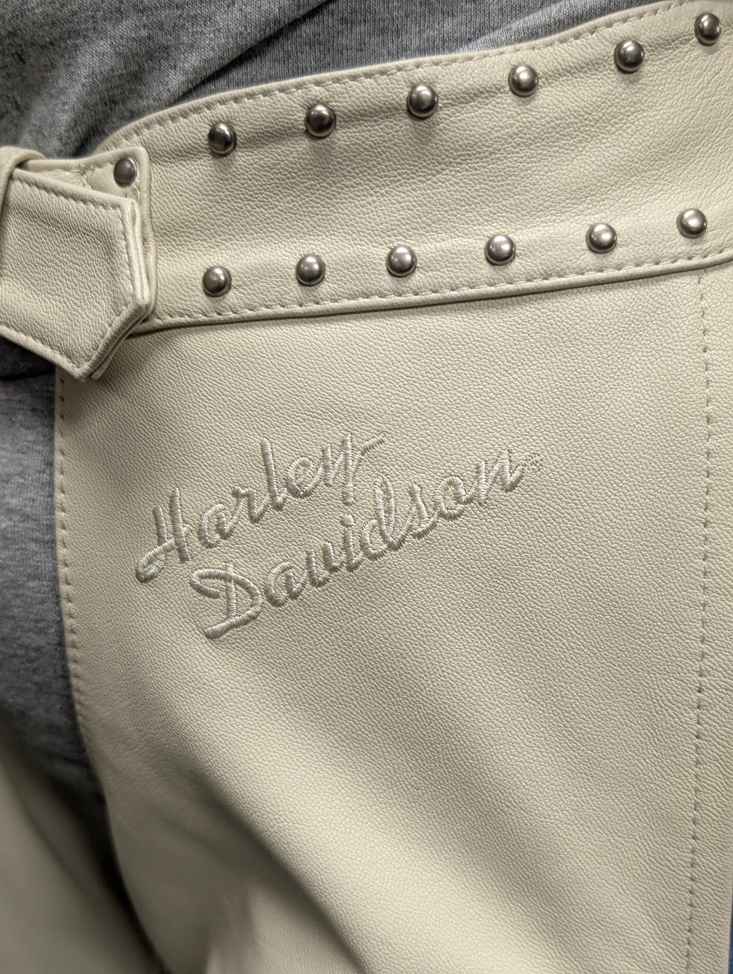 Women's Cream Colored Harley Davidson Chaps