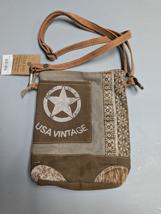 Usa vintage passport bag