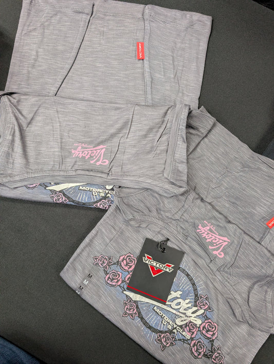 Victory Motorcycle Women's Sleeveless Logo Tank Grey - New old stock size Large