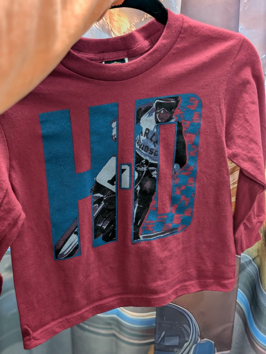 Kids HD motorcycle Harley-Davidson long sleeve in extra small and large youth