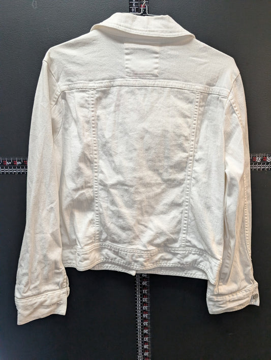 The Limited White Denim Jacket Women’s Large Classic Trucker Style