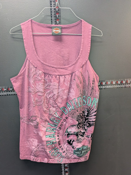 Harley-Davidson Women’s Pink Eagle Graphic Tank Top Barnett El Paso Texas