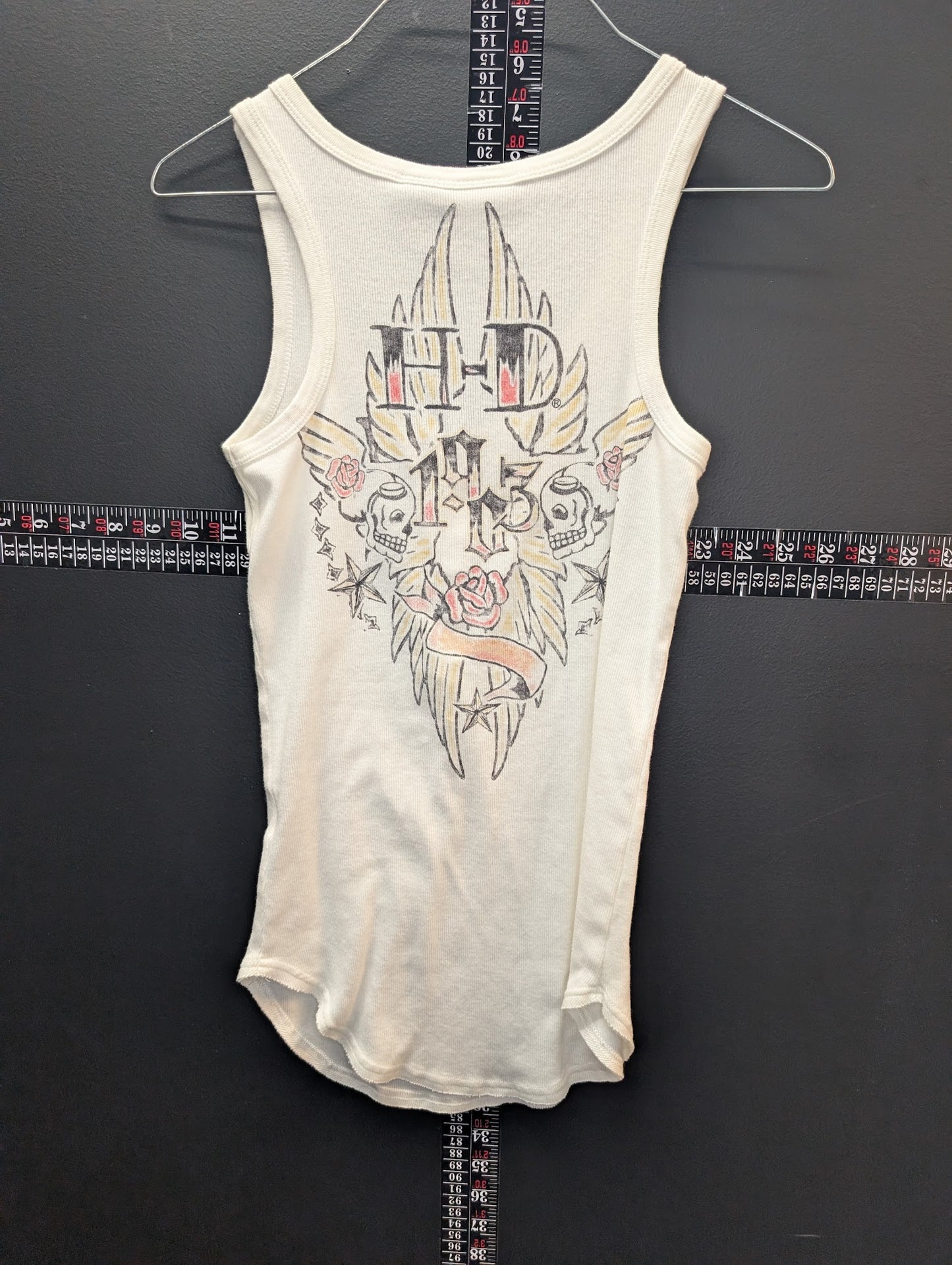 Harley-Davidson Women’s Ribbed Henley Tank Top – Small