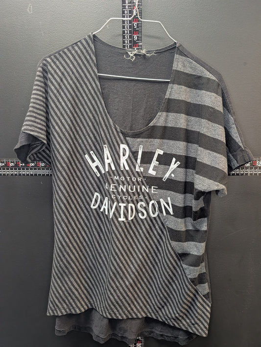 Harley-Davidson Split Stripe Tee – Lima Ohio Wing Graphic Shirt