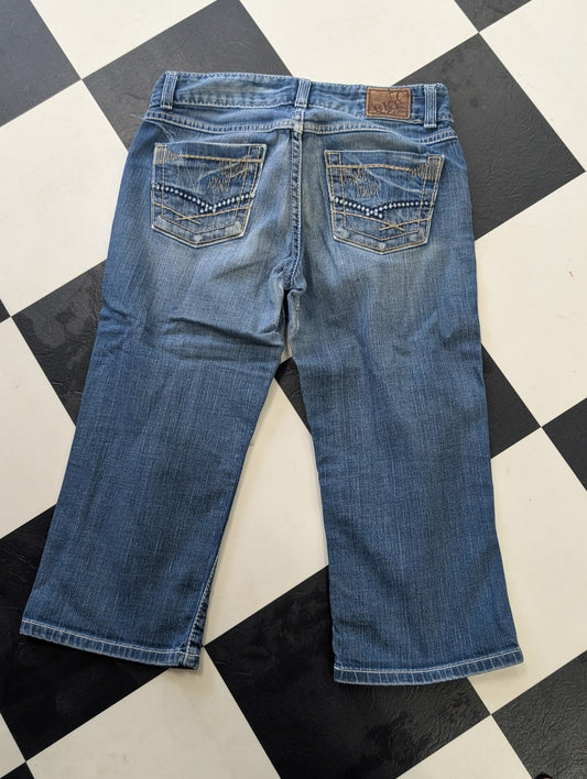 BKE Culture Bootcut Jeans – Medium Wash Distressed Denim (Women’s) 27