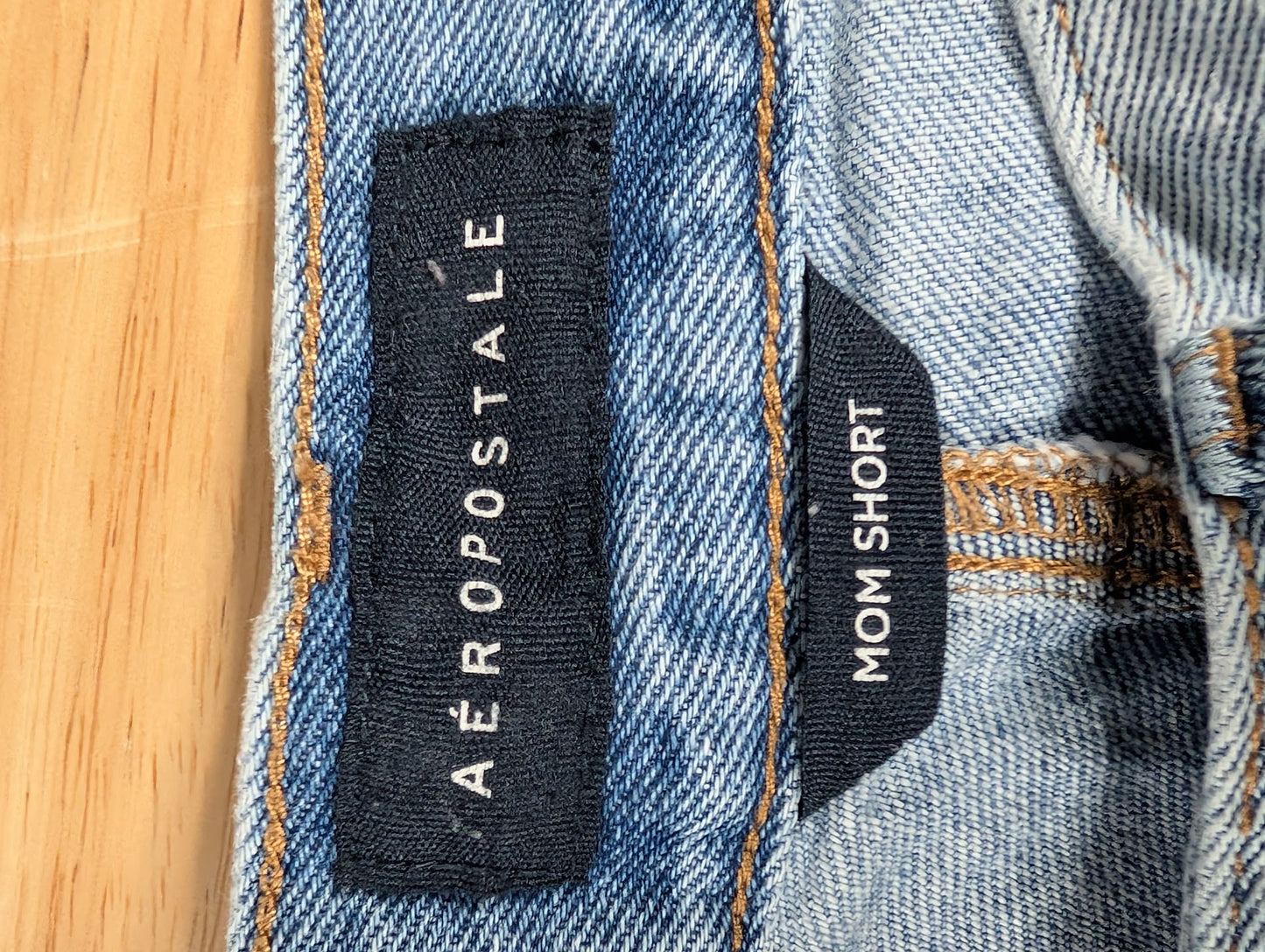 Aeropostale Distressed Denim Shorts – Light Wash Frayed Cutoffs (Size 8)