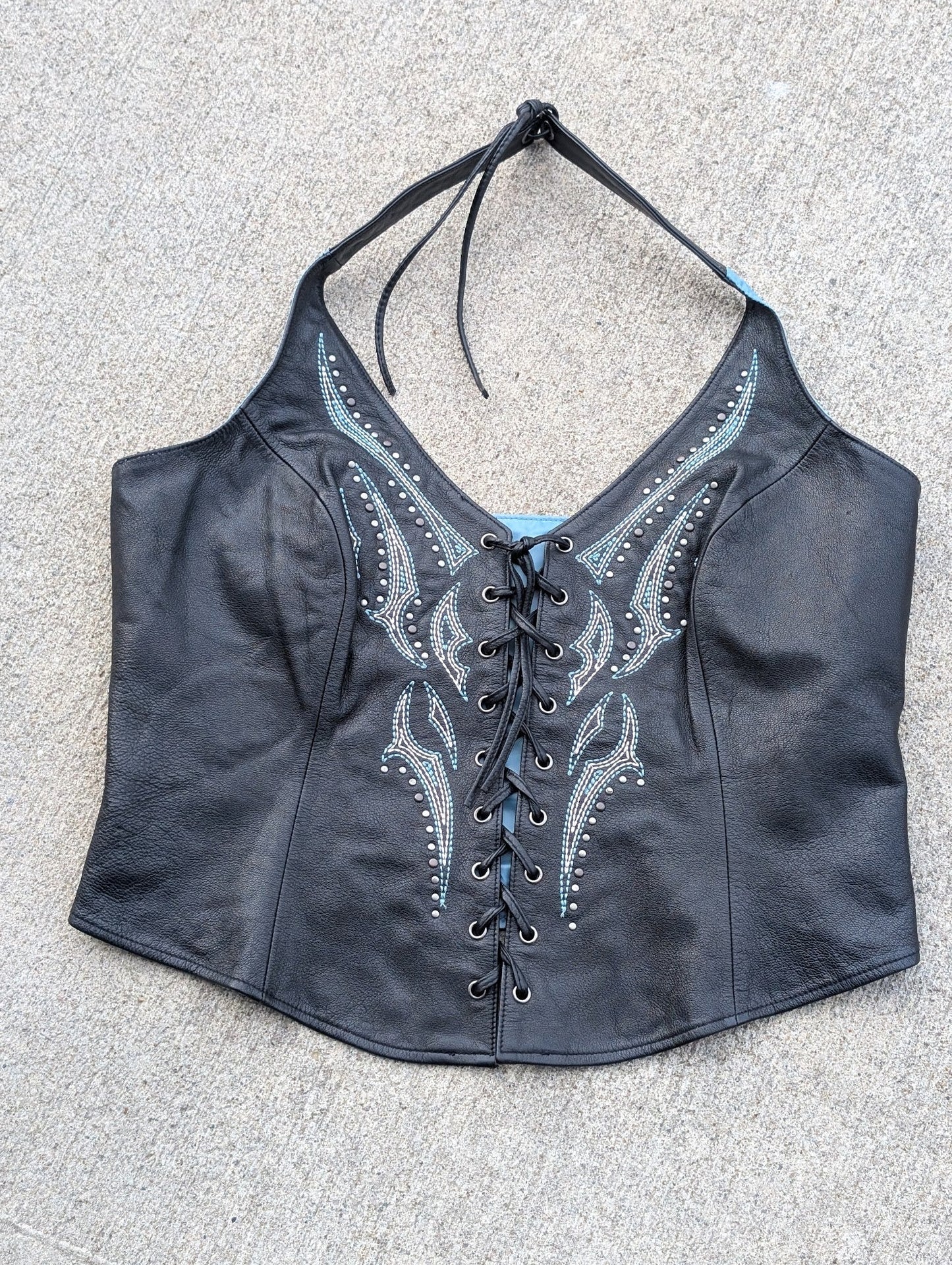 🔥 Harley-Davidson Women’s Leather Corset Vest 🔥