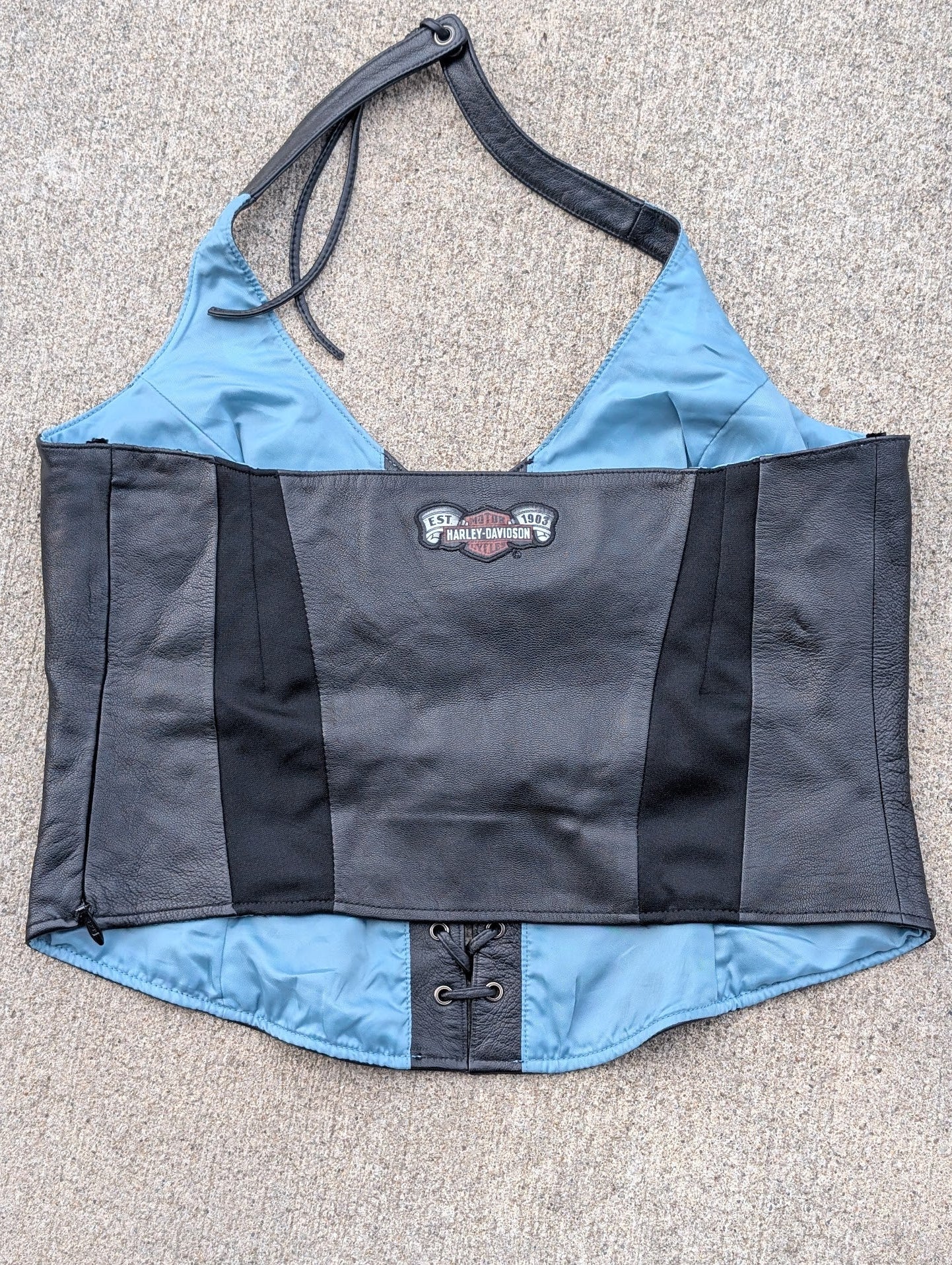 🔥 Harley-Davidson Women’s Leather Corset Vest 🔥
