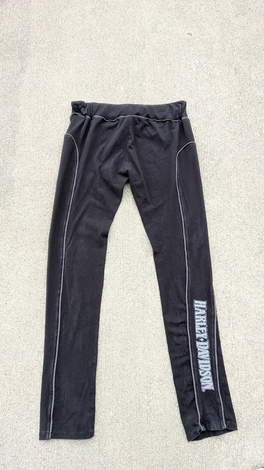 Harley-Davidson Women’s Black Leggings with Side Logo Graphic