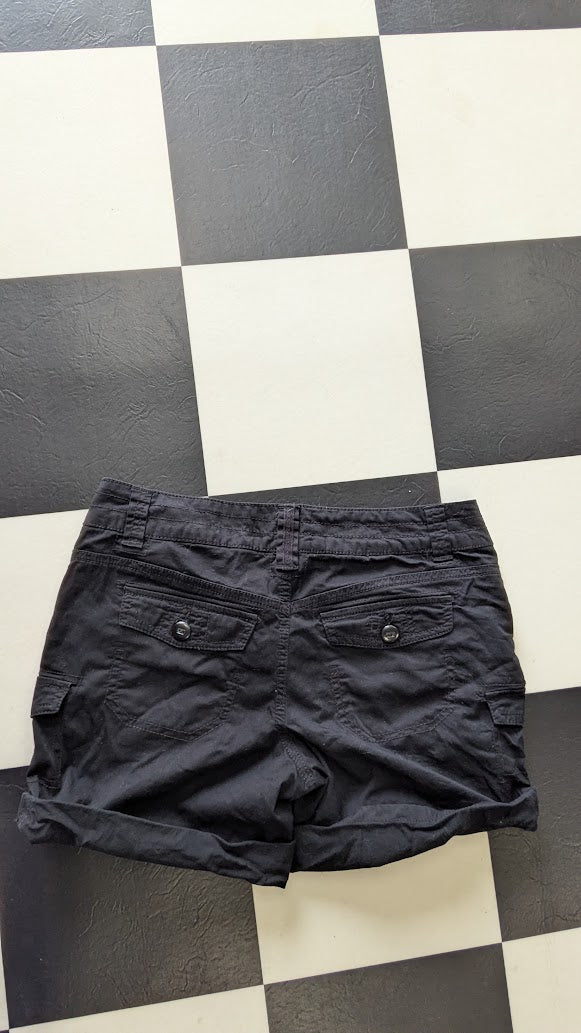 Candie’s Black Cargo Shorts
