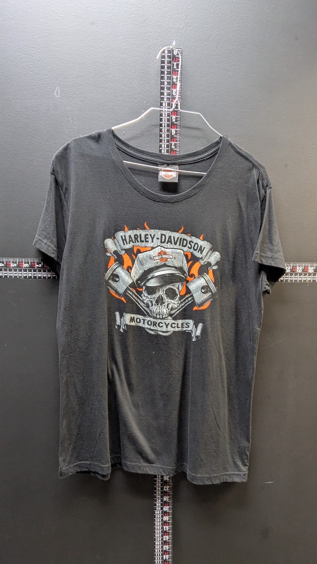 Harley-Davidson Women’s XL Black T-Shirt – Skull & Pistons Wildcat London KY Graphic