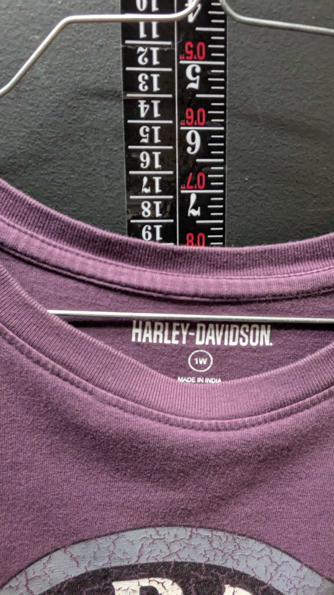 Harley-Davidson Women’s Purple Tee – Classic Circle Logo size 1w