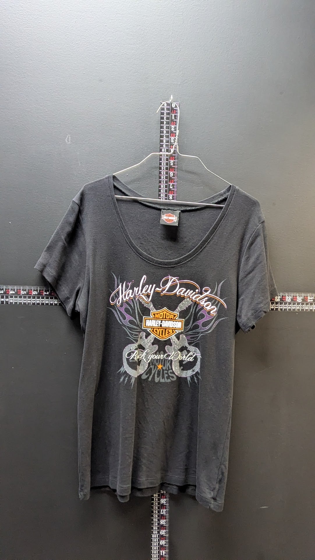 Harley-Davidson “Rock Your World” Graphic Tee – Black (Women’s)