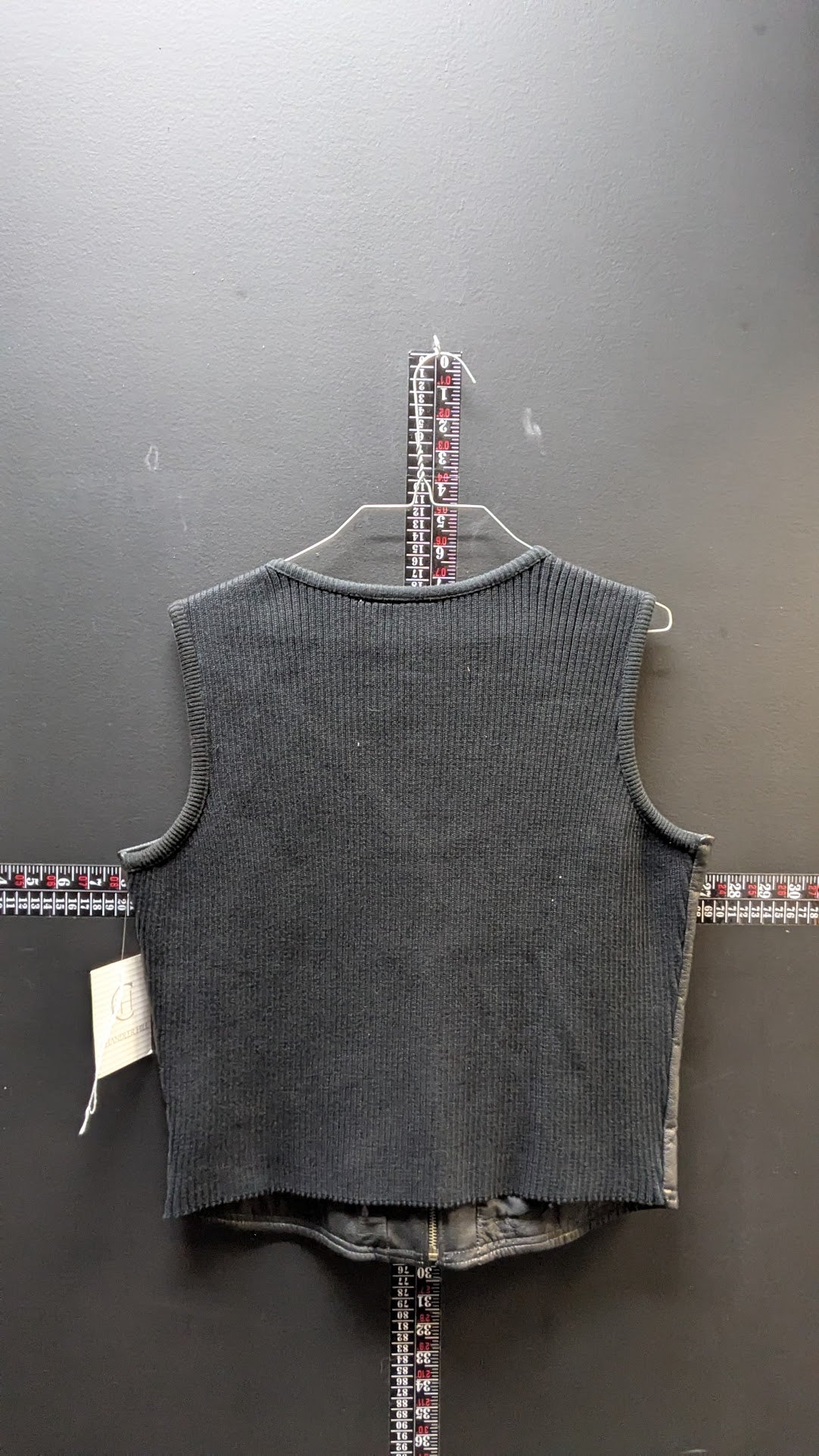 Chandler Hill Leather & Knit Zip Vest – Women’s Medium