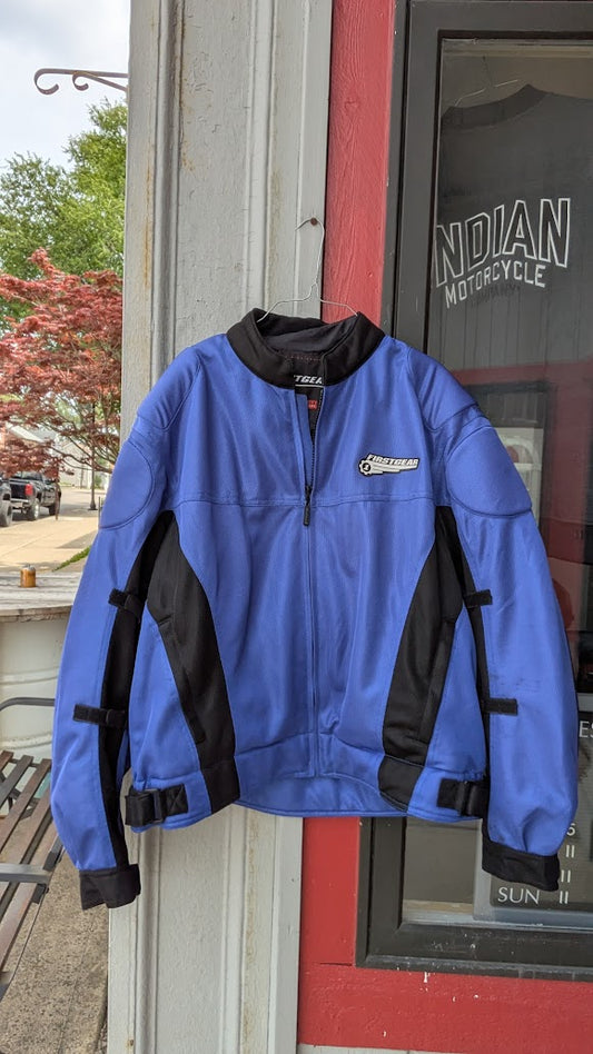 FirstGear Mesh Riding Jacket – Blue/Black – Armored