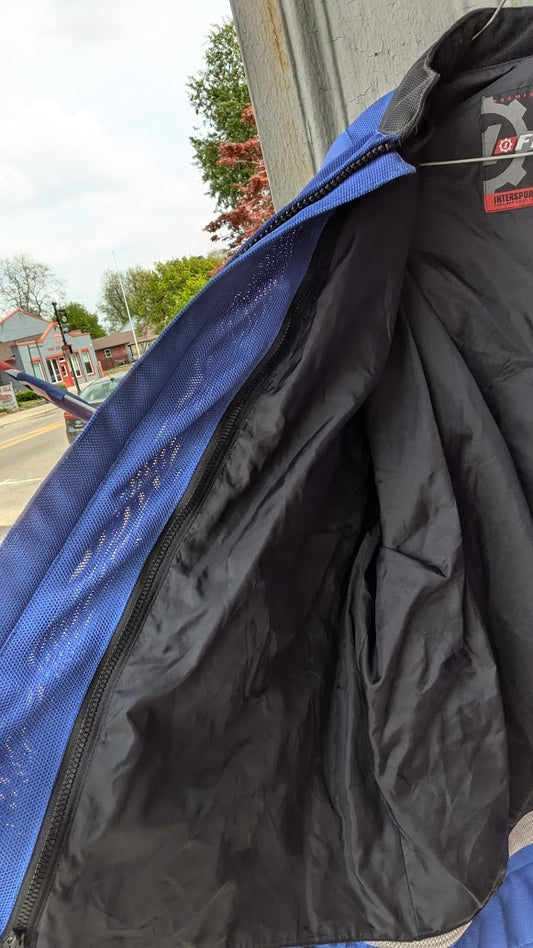 FirstGear Mesh Riding Jacket – Blue/Black – Armored