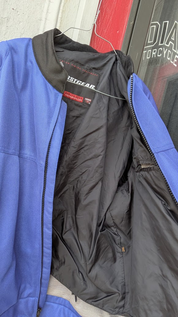 FirstGear Mesh Riding Jacket – Blue/Black – Armored
