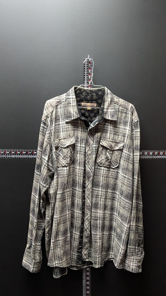 H Bar C Plaid Button-Up – 2XLT (Tall Fit)