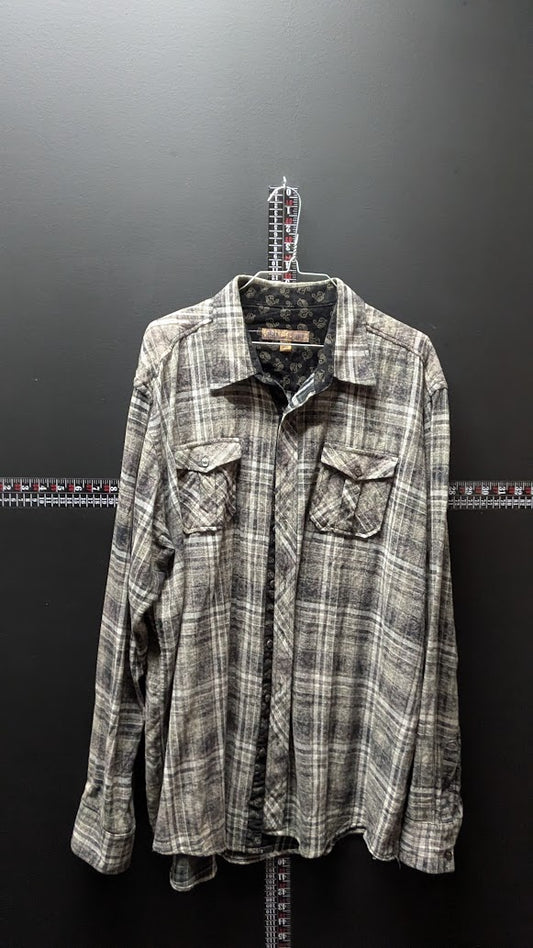 H Bar C Plaid Button-Up – 2XLT (Tall Fit)