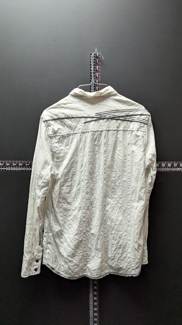 Buckle Black Button-Up Shirt – Size Small
