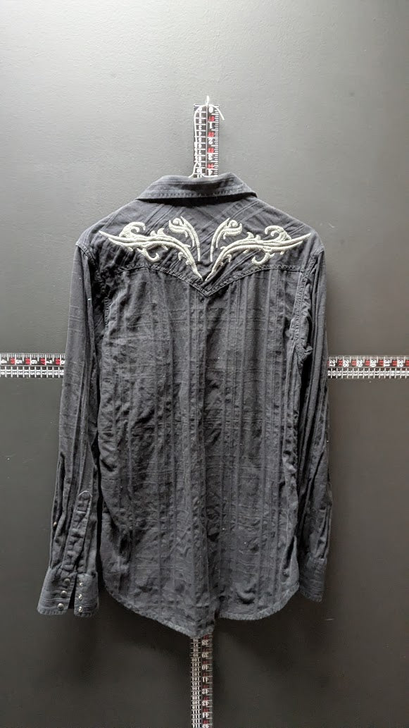 Ely 1878 Western Shirt – Embroidered Shoulder Detail – Size Small