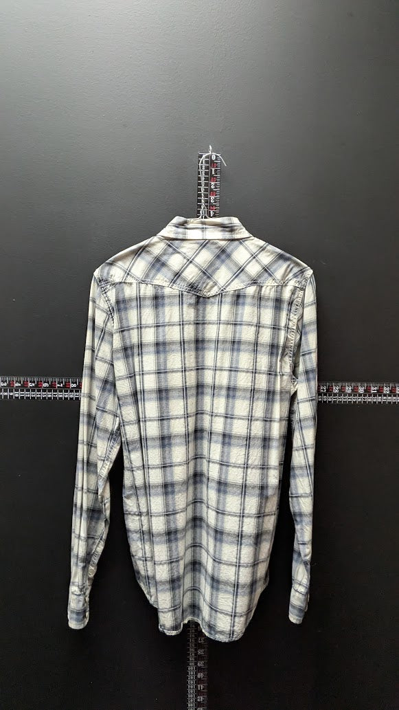 American Eagle Western Snap Shirt – Plaid – Vintage Fit – Size Small