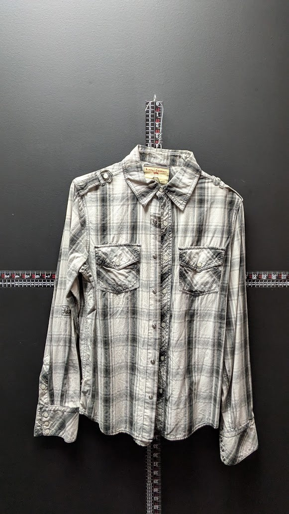 Supply Company USA Western Shirt – Plaid Snap Button – Size Small
