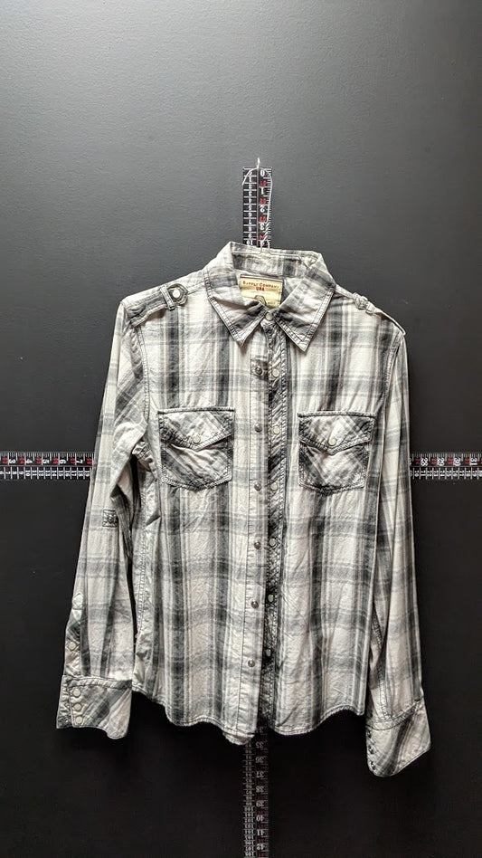 Supply Company USA Western Shirt – Plaid Snap Button – Size Small